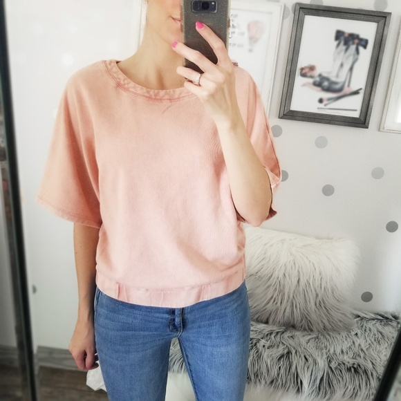 Fall Washed Pullover Cropped Sweatshirt Women’s Casual Basic Tops - Picture 5 of 9